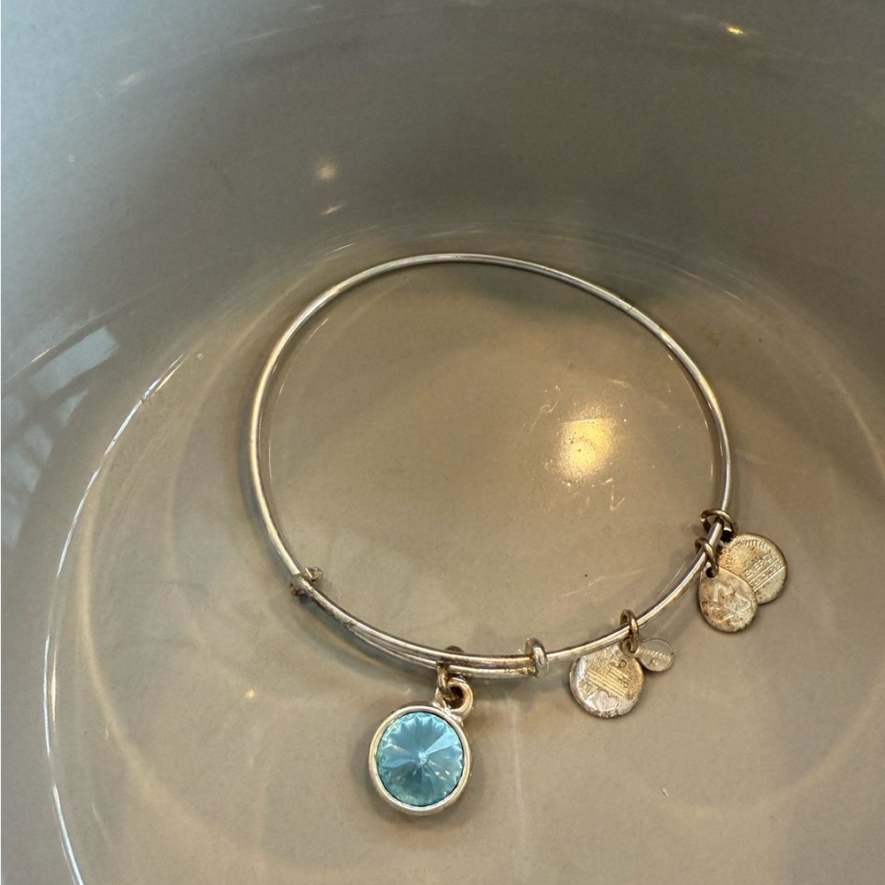 Alex & Ani March birthstone bracelet
